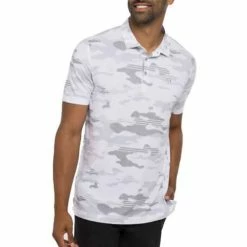 Deals 😀 Shirts Men's TravisMathew Heater Camo Golf Polo 🌟