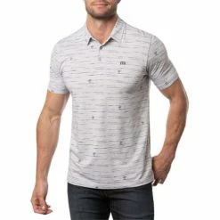 New 🎁 Shirts Men's TravisMathew Draggin Anchor Polo ⌛